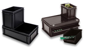 ESD-leitfähige Euroboxen | Jetzt bei Schäfer Shop kaufen ESD-leitfähige Euroboxen | Jetzt bei Schäfer Shop kaufen